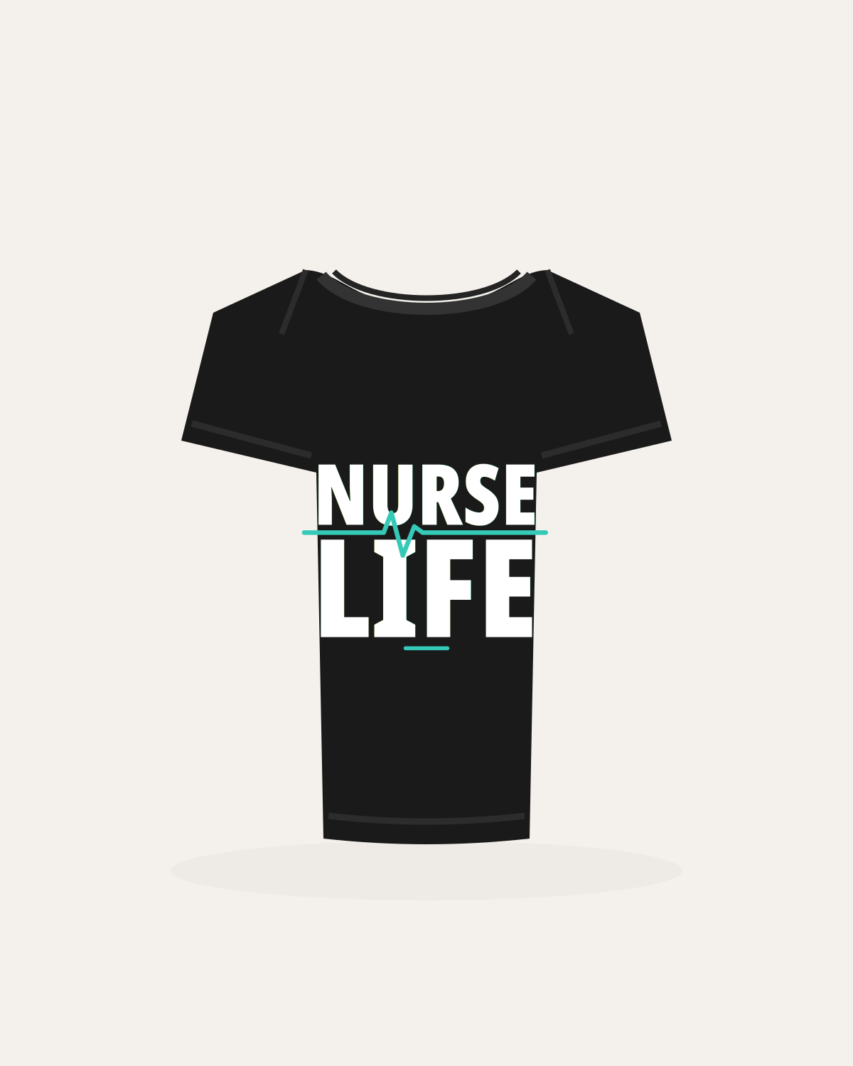 Nurse Life t-shirt mockup